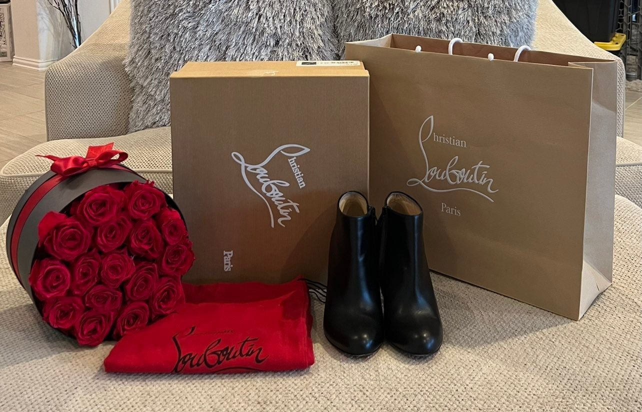 Christian Louboutin Black Ankle Boots