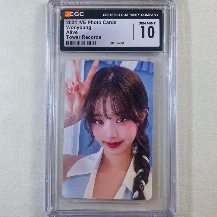 IVE Wonyoung Alive Tower Records card photocard CGC 10