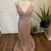 Mayqueen glitter woven fabric dresss blush pink size 14