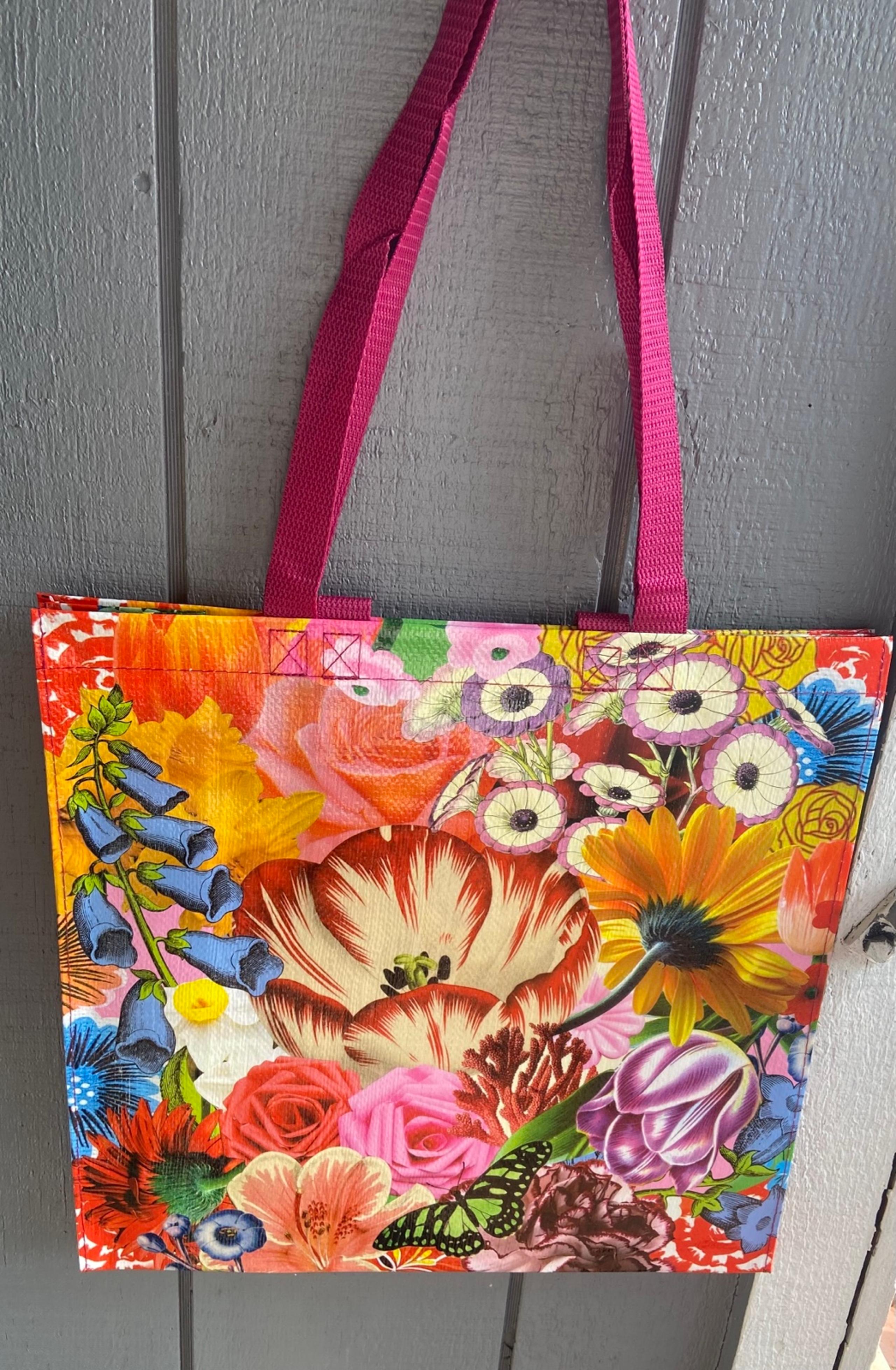 Blue Q flower power shopping tote BNWT