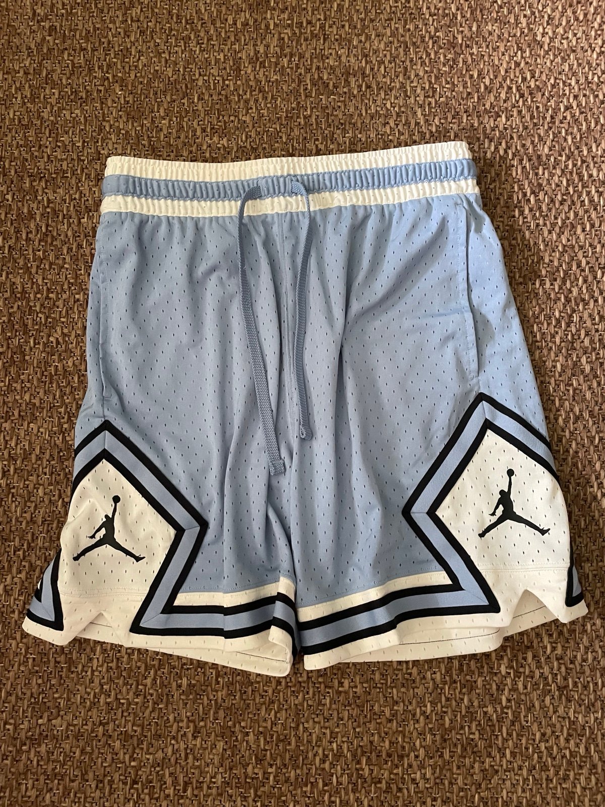 Air Jordan Jumpman Basketball Diamond Shorts Baby Blue UNC Size M DX1487-436