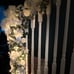 18 ft Christmas garland with ornate ornaments white silver decorated