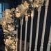18 ft Christmas garland with ornate ornaments white silver decorated