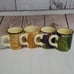 Vintage Starbucks Handpainted Fall Leaves Large Mugs 20 oz. - Set of 4