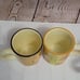 Vintage Starbucks Handpainted Fall Leaves Large Mugs 20 oz. - Set of 4