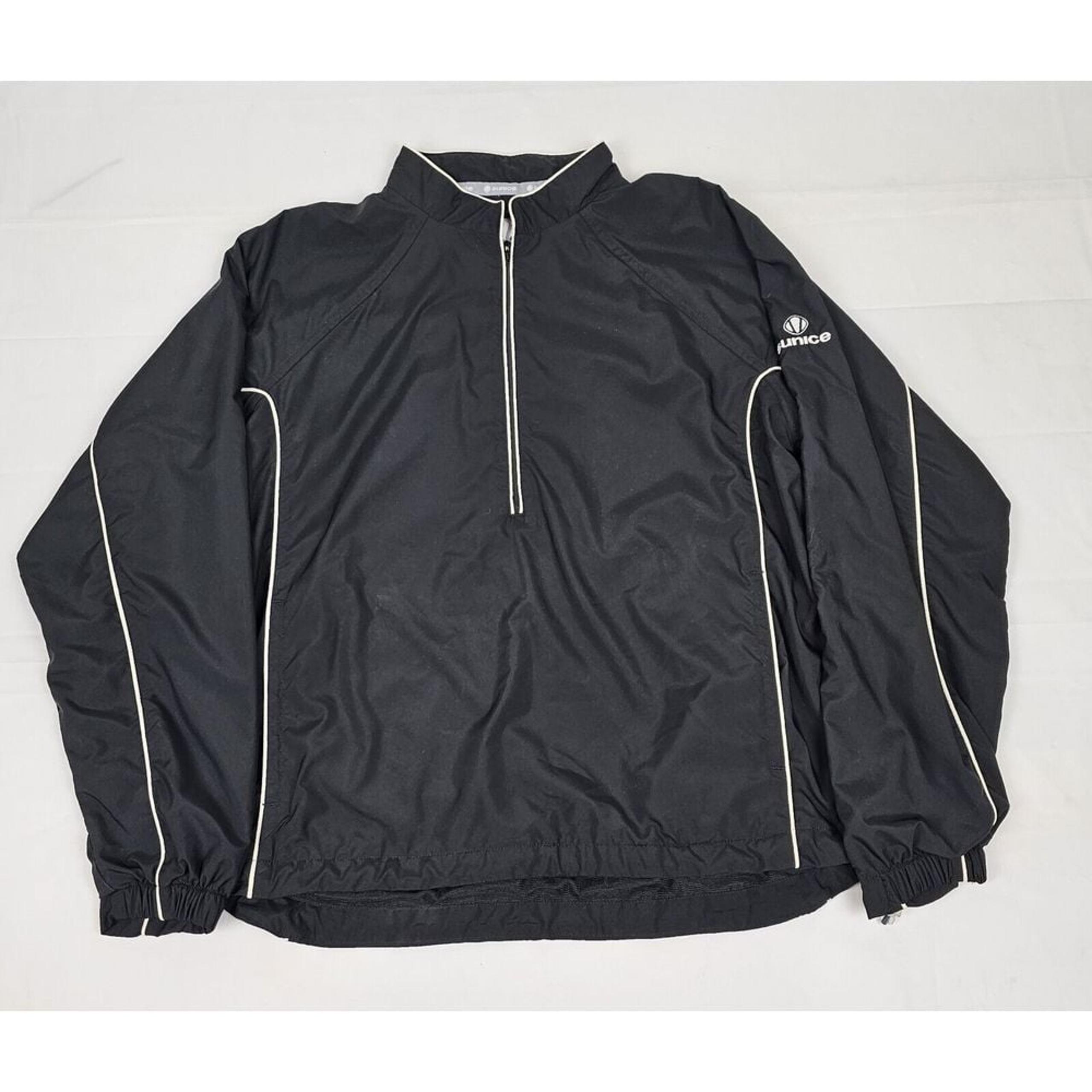 Sunice Golf Jacket Mens Size XS. Black 'Weather' 1/2 Half Zip Long Sleeve.