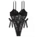 VICTORIA'S SECRET VERY SEXY Black Wicked Unlined Lace Teddy XL NEW With Tags