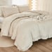 Queen Comforter Set Beige (90x90In Comforter, 2 Pillowcases)