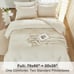 Queen Comforter Set Beige (90x90In Comforter, 2 Pillowcases)