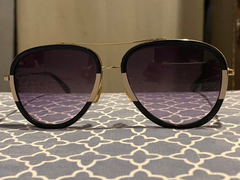 Gucci Black, Gold Sunglasses