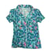 NWT LILLY PULITZER Barking Up the Palm Tree Button Short Sleeve PJ Top | XXS