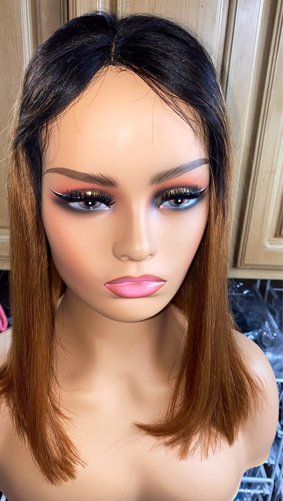 100% 14 Human Hair Lace front wig