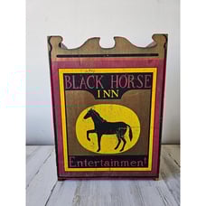 Black horse inn entertainment box hanging game wooden unique