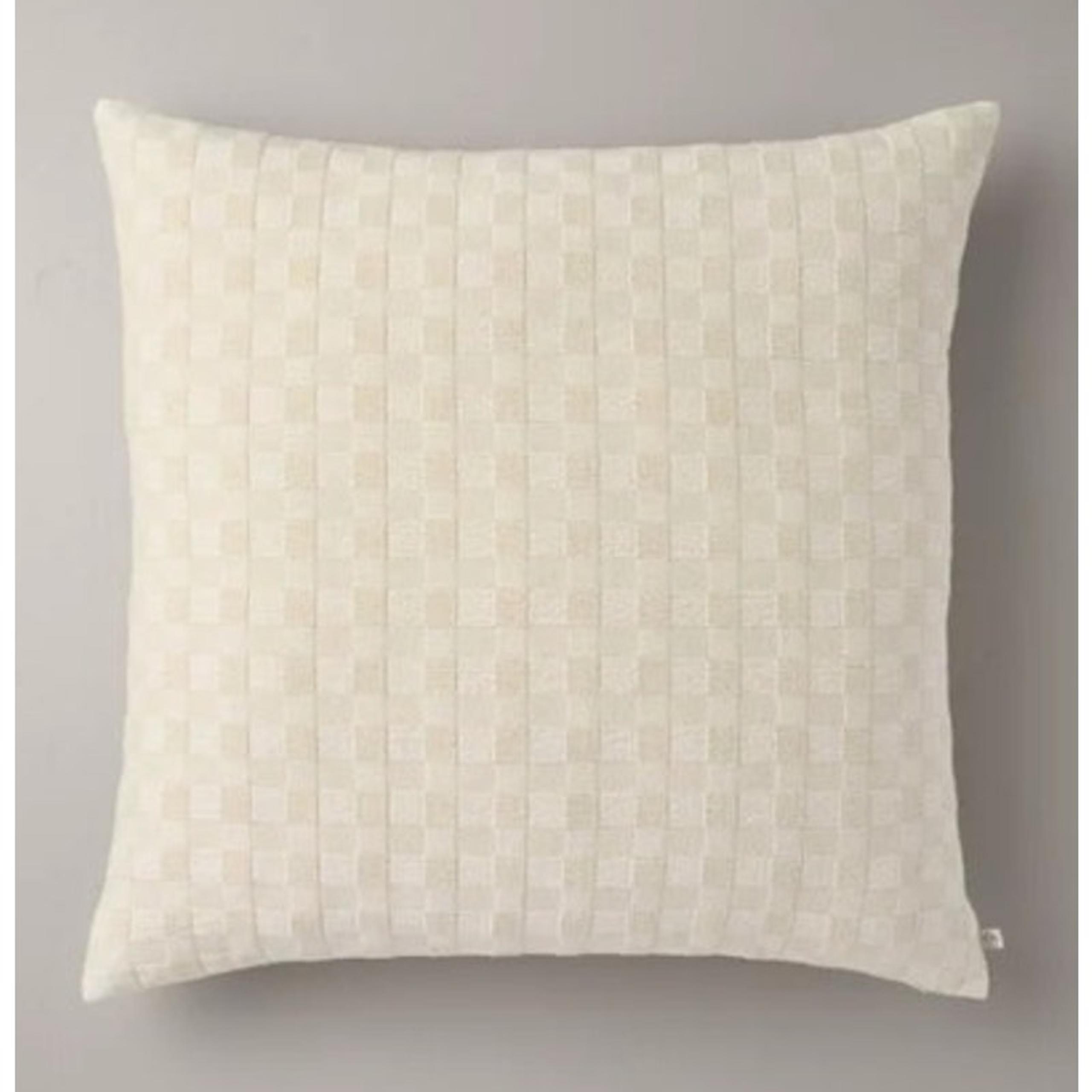 Hearth & Hand with Magnolia 26"x26" Checkerboard Textured Euro Pillow Beige 800
