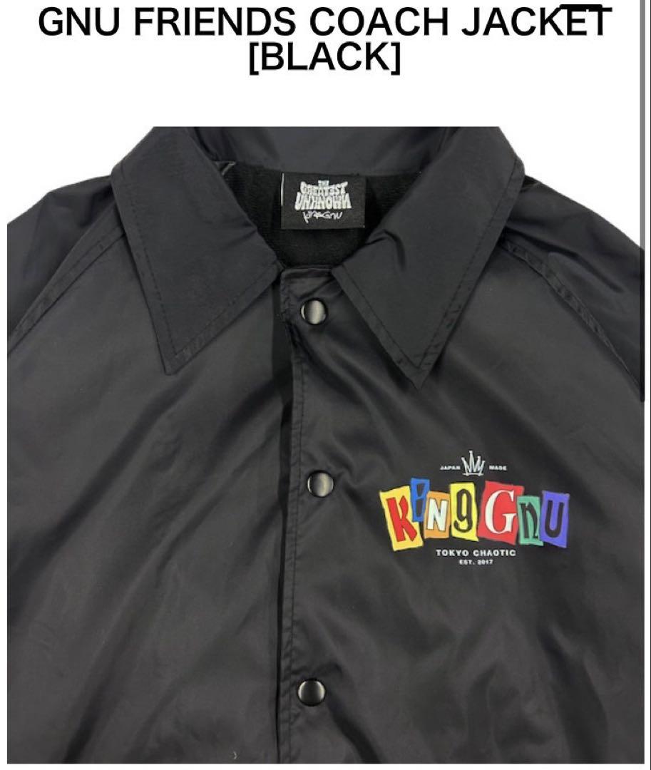 GNU FRIENDS COACH JACKET [BLACK]