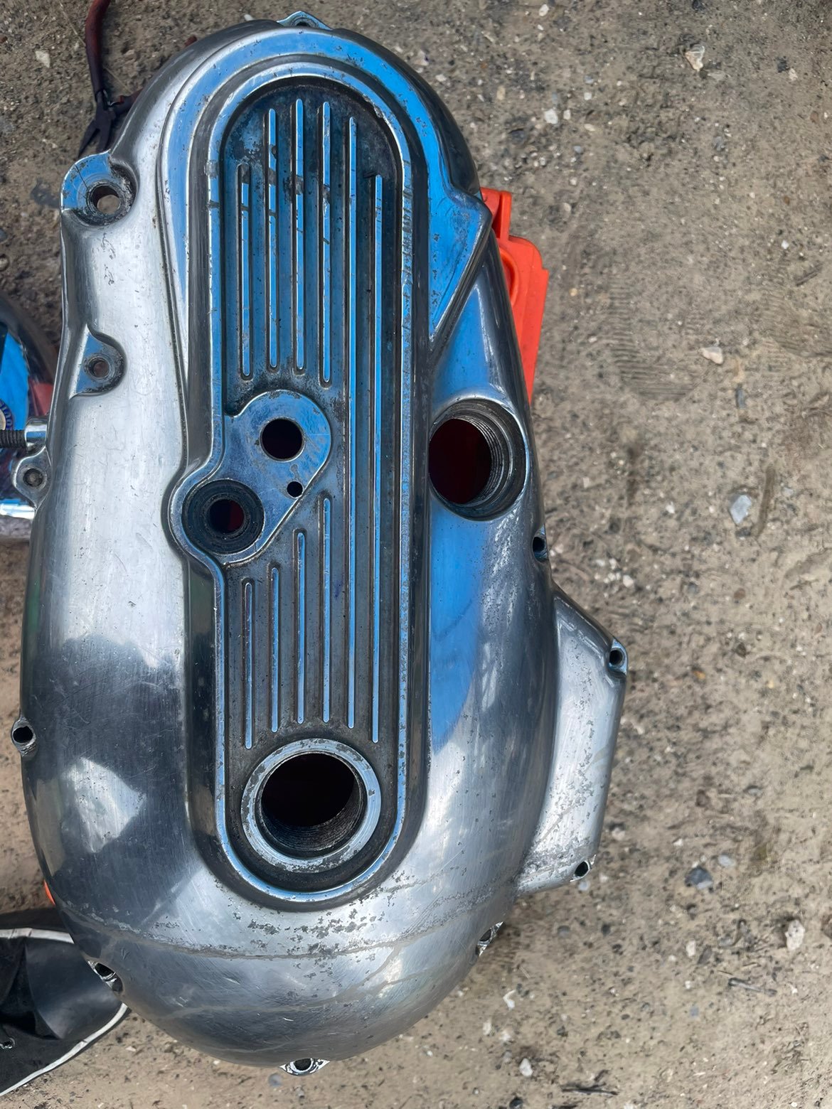 Used sportster side case
