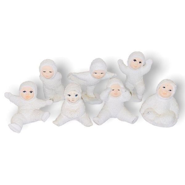 Vintage snow babies set of 7 figures