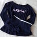 VS CRUSH Navy Lilac Shirt & Shortie Shorts Matching Set Small