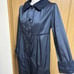 Harrods Spring Coat with Lace Collar and Cuffs, Navy Blue, Size 2