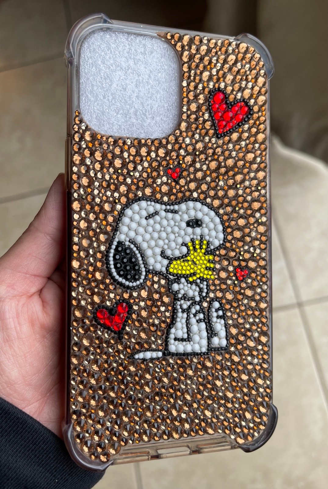 Snoopy crystal iPhone Case 12pro max