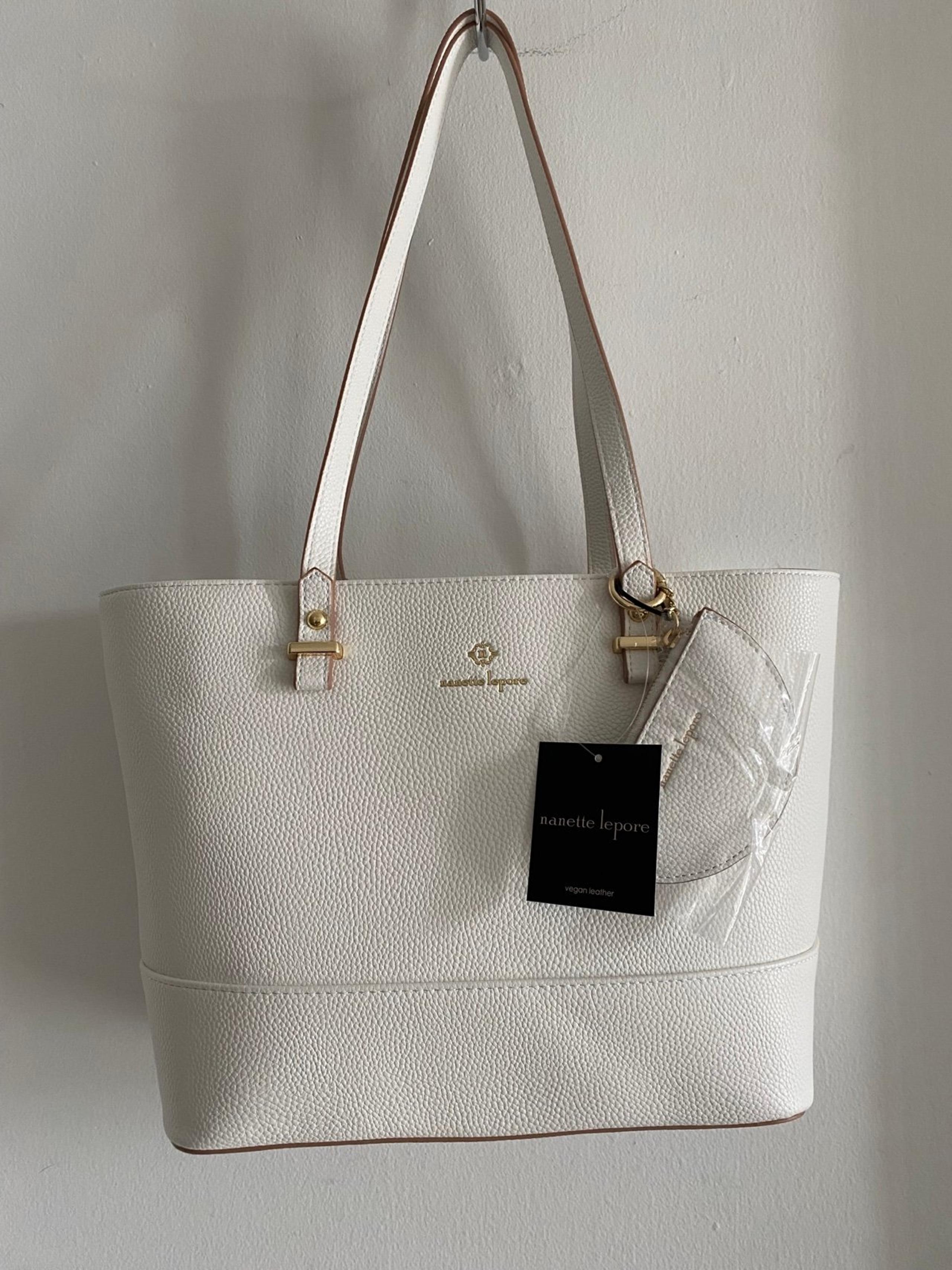 NWT Nanette Lepore white tote