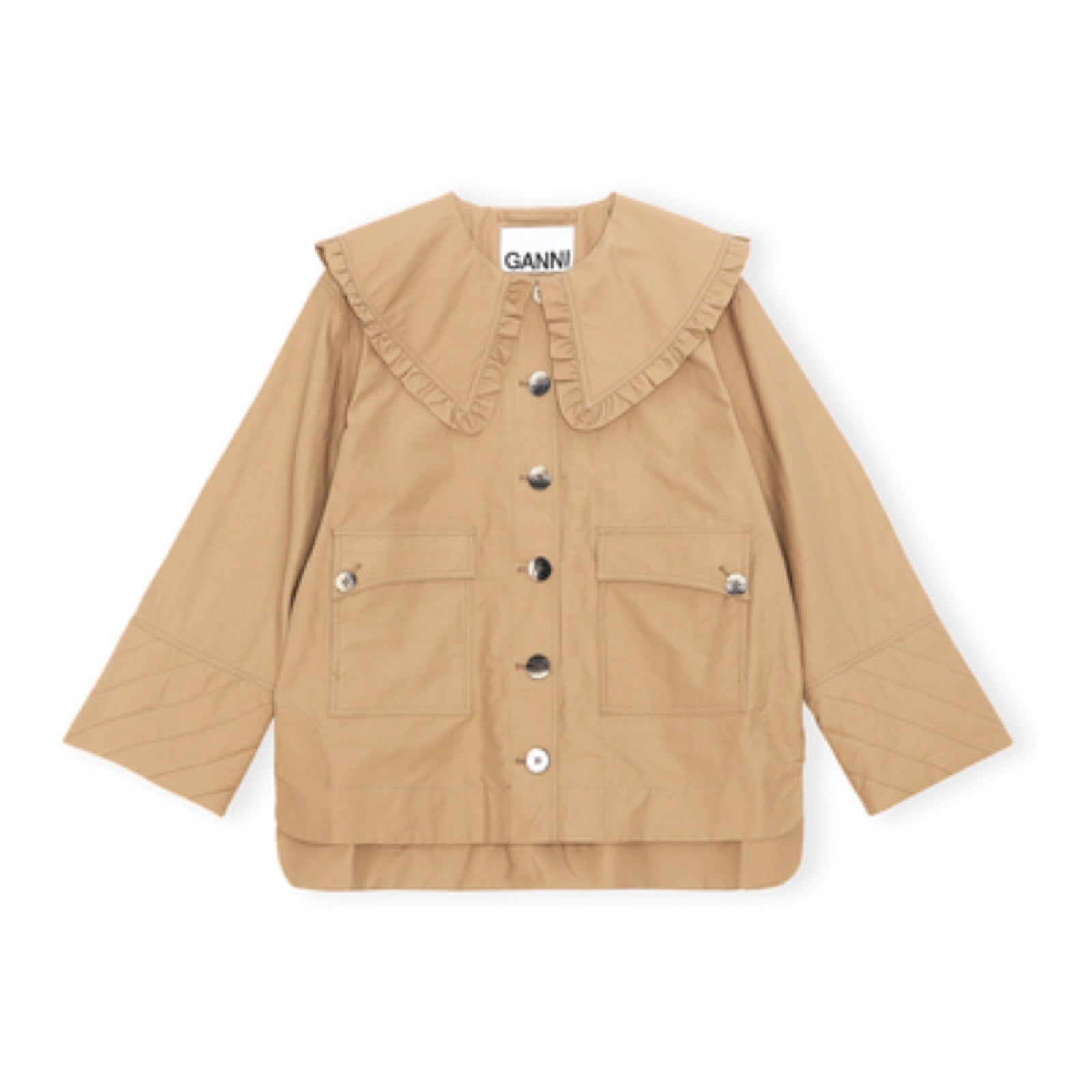 Ganni Cotton Canvas Short Jacket EU 34