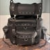 Leather Black PVC 2-Piece Touring Pack Sissy Bar Bag
