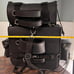 Leather Black PVC 2-Piece Touring Pack Sissy Bar Bag