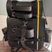 Leather Black PVC 2-Piece Touring Pack Sissy Bar Bag