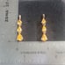 E110 Orange garnet dangle earrings