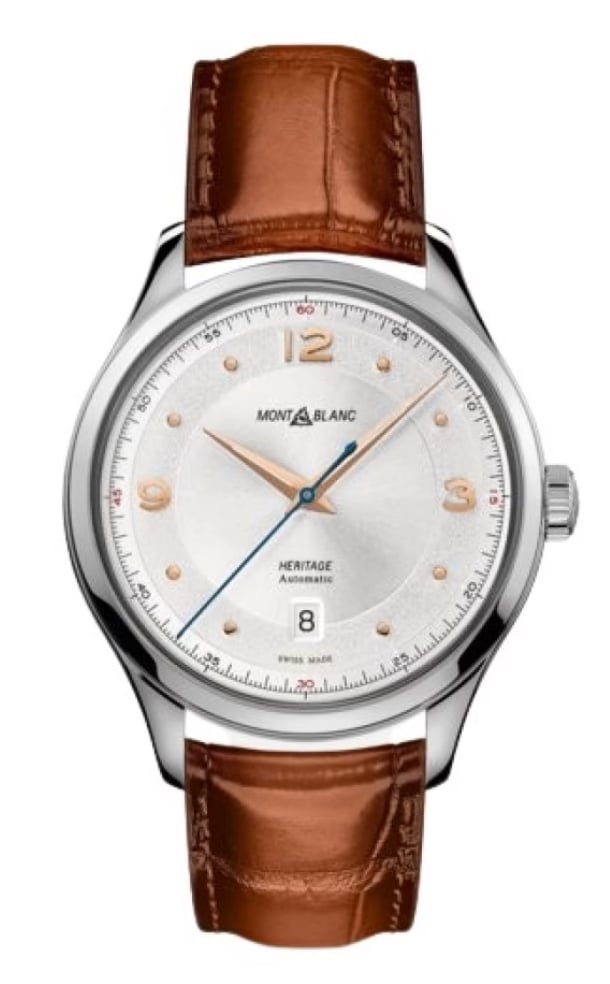 Montblanc Heritage Automatic Date 40mm leather strap men’s watch