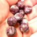 Lot of 14mm lepidolite beads. 109