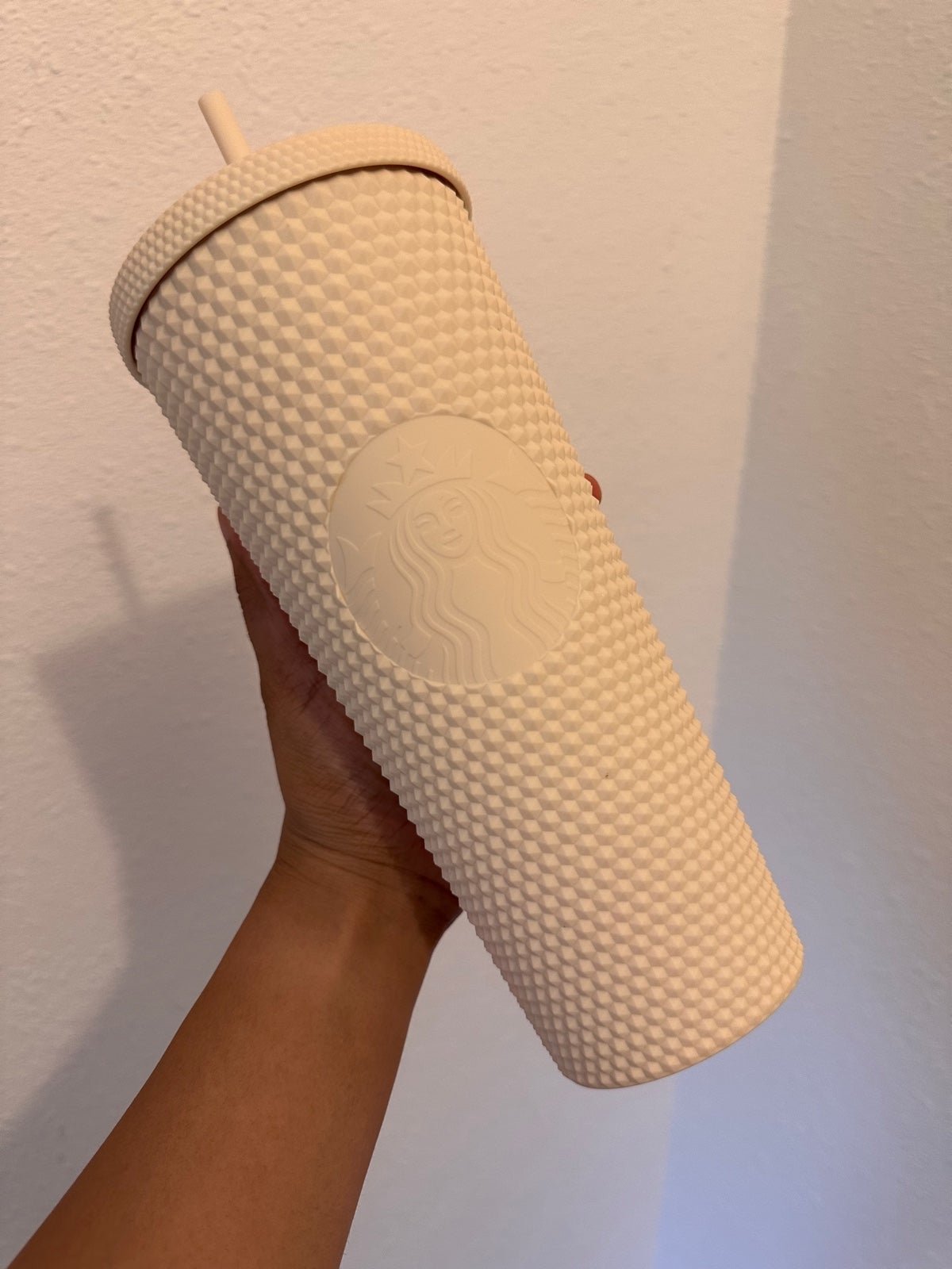 OG CHINA WHITE STUDDED STARBUCKS CUP