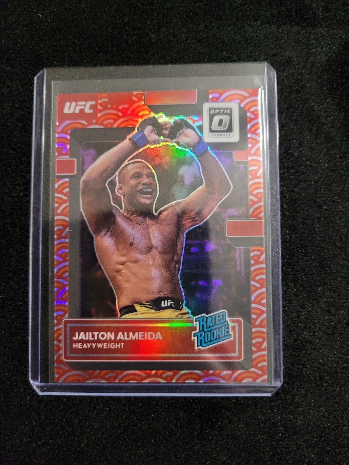 UFC 2022 OPTIC SILVER PRIZM PHOTON RATED ROOKIE JAILTON ALMEIDA