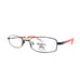 Technolite Flex Kids Eyeglasses Frames TLF 1008 BK/RD Black Red 48-17-130
