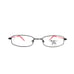 Technolite Flex Kids Eyeglasses Frames TLF 1008 BK/RD Black Red 48-17-130