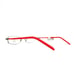 Technolite Flex Kids Eyeglasses Frames TLF 1008 BK/RD Black Red 48-17-130
