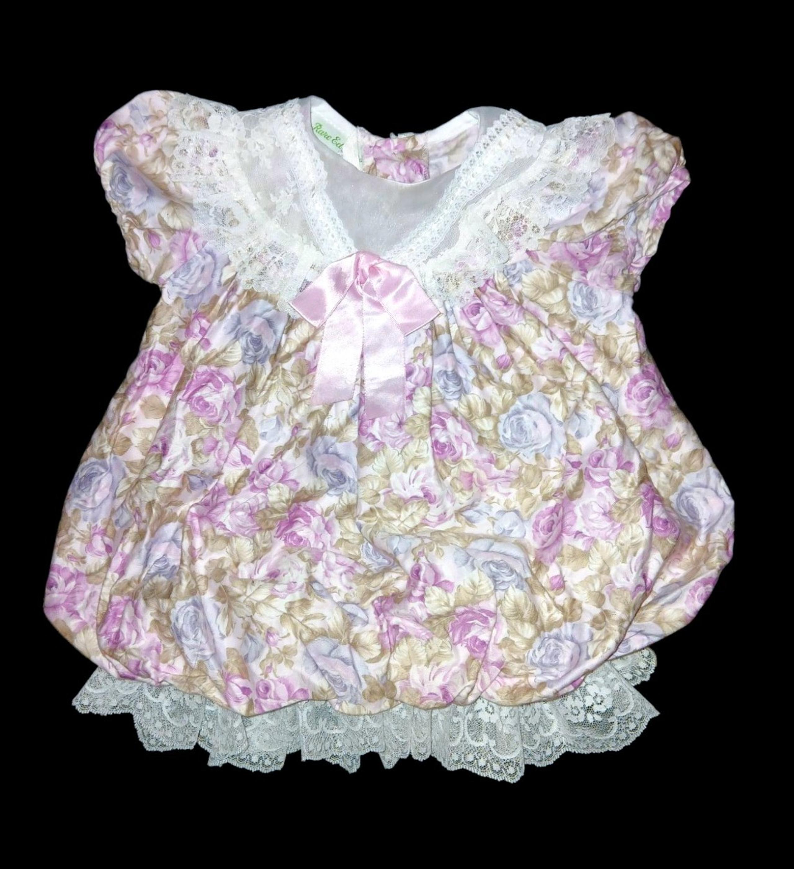 Vintage 1980s Union Made In The USA Rare Editions Bubble Dress LN EEUC 18m