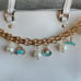 New！1PC Sea Animals Bag Chain Extender with Lobster Clasps For Handbag - Blue