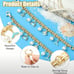 New！1PC Sea Animals Bag Chain Extender with Lobster Clasps For Handbag - Blue