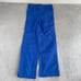 Vintage Adidas Track Pants Men Large (32x32) Blue Nylon 3 Stripes Ankle Zip 80s