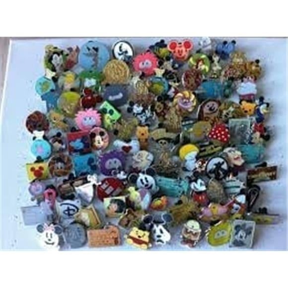 THIS LOT IS FOR 50 ASSORTED DISNEY PINS, 100% TRADABLE