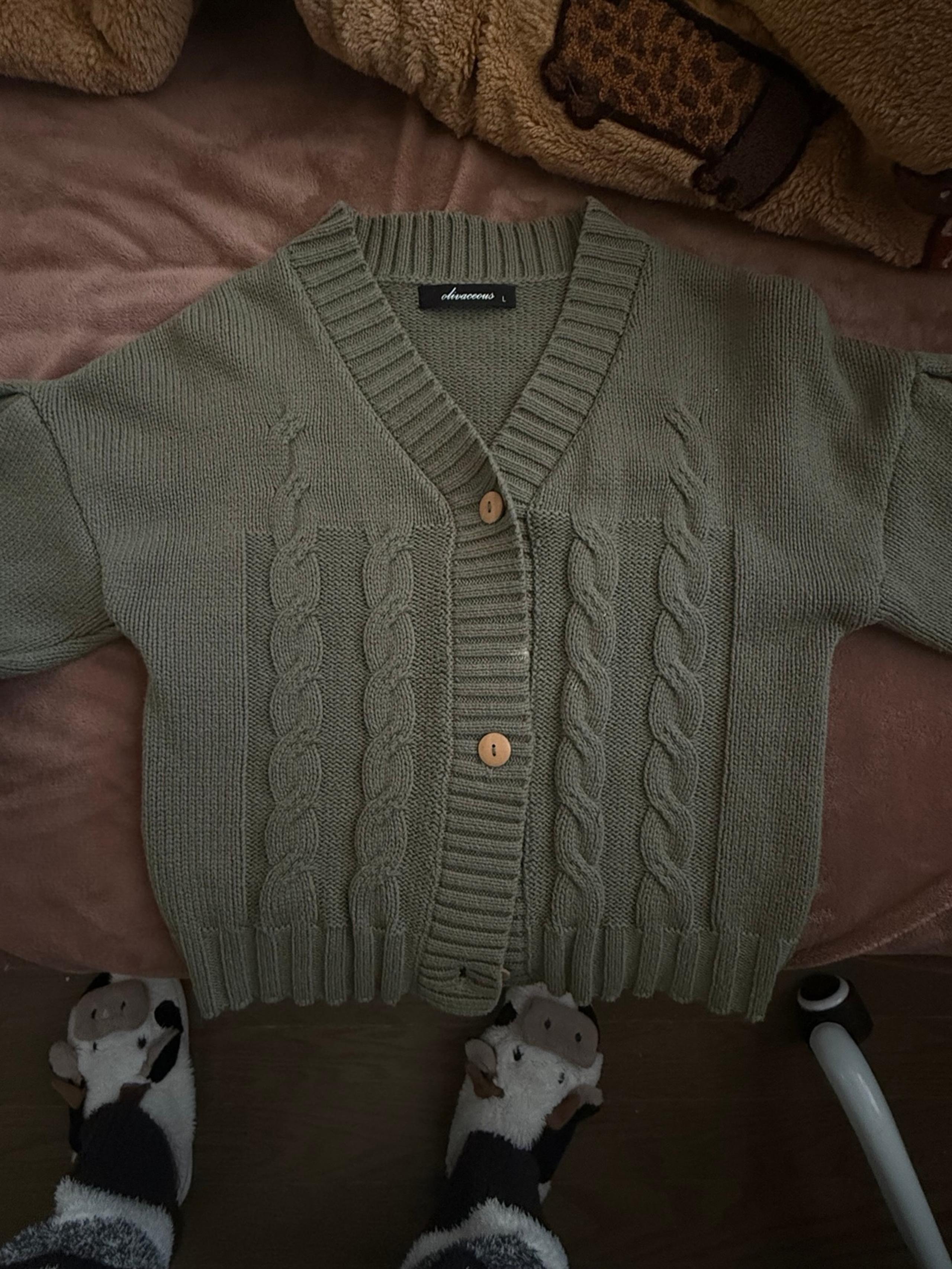 Green Cardigan