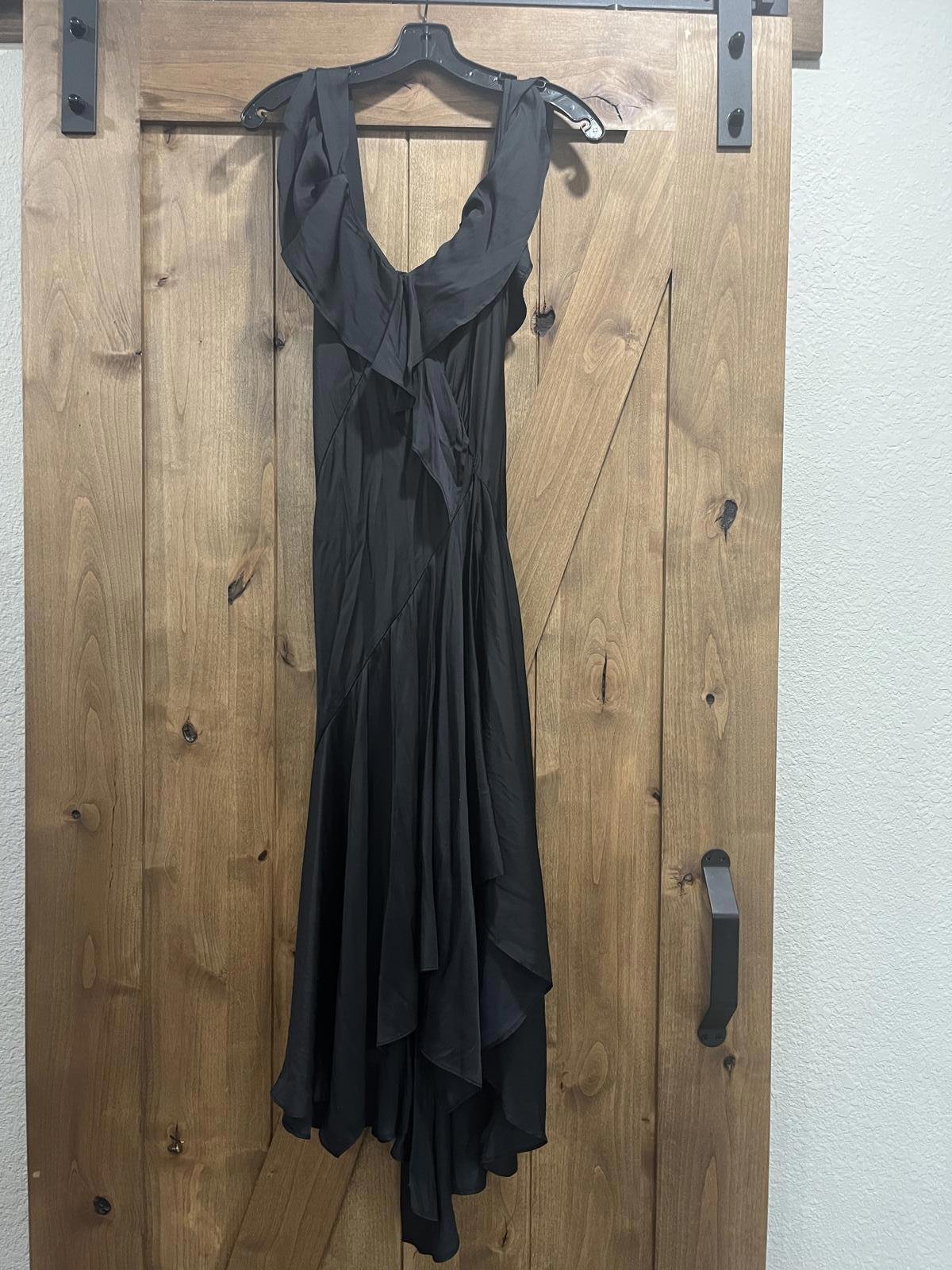Top Shop Black Silk dress size 2