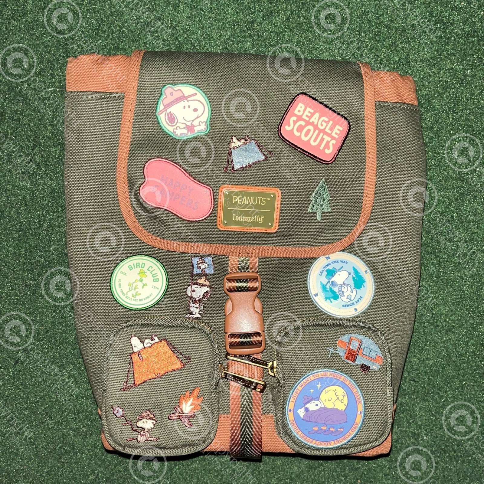 Loungefly Peanuts Snoopy Beagle Scout Canvas Mini Backpack