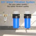 MEWMORE WHB10 10 x4.5 Whole House Water Filter Housing Well & City Water 1 NPT