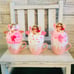 3 Cupid pink Valentine’s Day Faux whip Decor mugs