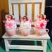 3 Cupid pink Valentine’s Day Faux whip Decor mugs