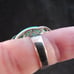 STERLING SILVER & faux TURQUOISE ladies ring 925 size 6.5 11.4g! ESTATE SALE!