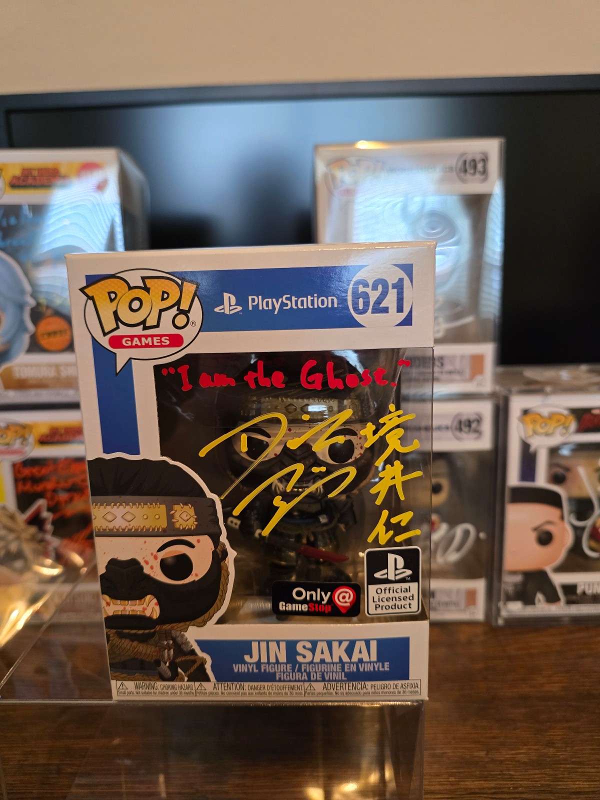 Jin Sakai signed by Daisuke Tsuji Funko Pop